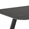 Antalya Dining Table - 6 Seater - 180cm - Matt Black Ceramic