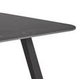 Antalya Dining Table - 6 Seater - 180cm - Matt Black Ceramic