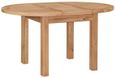 Appleby Oak Round Dining Table, Seats 4 to 6 Diners, Extending Top 110cm to 150cm