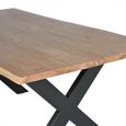 Aquila Dining Table - Solid Acacia Wood - 6 Seater - Cross Legs - Sizes Available