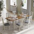 Arden Grey Painted 6-8 Seater Extending Dining Table - 160cm-200cm
