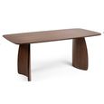 Artemis Dining Table - 6 Seater - 180cm - Curved Leg - Walnut