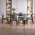 Artemis Dining Table - 6 Seater - 180cm - Curved Leg - Walnut