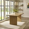 Arundel Dining Table - 6 Seater - 180cm - Fluted - Oak Effect
