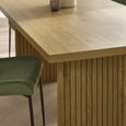 Arundel Dining Table - 6 Seater - 180cm - Fluted - Oak Effect
