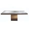 Athena Dining Table - 8 Seater - Marble with Steel Pedestal Base - Variation Available