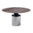 Athena Dining Table - Round - Marble with Steel Pedestal Base - Variation Available