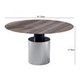 Athena Dining Table - Round - Marble with Steel Pedestal Base - Variation Available