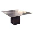 Athena Dining Table - Thin - 8 Seater - Square - Marble with Steel Pedestal Base - Variation Available