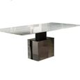 Athena Dining Table - Thin - Marble with Steel Pedestal Base - Variation Available