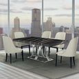Aurora Dining Table - Marble with Stainless Steel Base - Variation Available