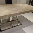Aurora Dining Table - Marble with Stainless Steel Base - Variation Available