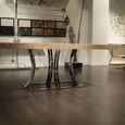 Aurora Dining Table - Marble with Stainless Steel Base - Variation Available