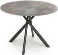 Avesta Grey Marble Effect 100cm Round Dining Table