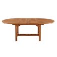 Avon Teak Oval Extending Dining Table - 130-180cm