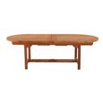 Avon Teak Oval Extending Dining Table - 240-300cm
