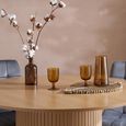 Axel Round Dining Table - 4 Seater - 120cm - Oak Fluted