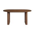 Axel Oval Dining Table - 6 Seater - 160cm - Walnut Fluted