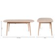 Dansk Scandi Oak Extending Dining Table - 6-10 Seater - 175cm-215cm