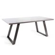 Hirst Grey Painted Tempered Glass Dining Table - 6 Seater - 180cm