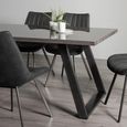 Hirst Grey Painted Tempered Glass Dining Table - 6 Seater - 180cm