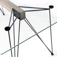Miro Tempered Glass Dining Table - 6 Seater - 160cm