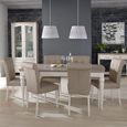 Montreux Grey Washed Oak & Soft Grey Extending Dining Table - 4-6 Seater - 140cm-180cm