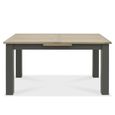 Oakham Dark Grey & Scandi Oak Extending Dining Table - 6-8 Seater - 152cm-192cm