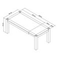 Turin Light Oak Extending Dining Table - 4-6 Seater - 125cm-165cm - Medium End