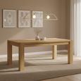 Bergen Extending Dining Table - 6-8 Seater - 160cm-210cm - Oak 