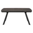 Blackburn Extending Dining Table - 6-10 Seater - 160cm-240cm - Black Ceramic
