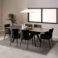 Blackburn Extending Dining Table - 6-10 Seater - 160cm-240cm - Black Ceramic