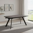 Blackburn Extending Dining Table - 6-10 Seater - 160cm-240cm - Black Ceramic