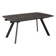 Blackburn Extending Dining Table - 6-10 Seater - 160cm-240cm - Black Ceramic