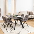 Blackburn Extending Dining Table - 6-10 Seater - 160cm-240cm - Black Ceramic