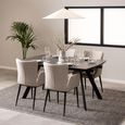 Blackburn Extending Dining Table - 6-10 Seater - 160cm-240cm - Black Ceramic