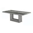 Blade Dining Table - Pedestal - Marble - Variation Available