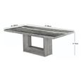Blade Dining Table - Pedestal - Marble - Variation Available