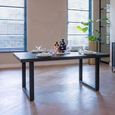 Blax Black Geometric Cube 8 Seater Dining Table