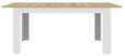 Bohol White 6-8 Seater Extending Dining Table