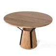 Bologna Dining Table - Mango Wood - 4 Seater - 116cm - Round Pedestal
