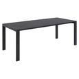 Brentford Dining Table - 8 Seater - 200cm - Black Ceramic