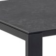 Brentford Dining Table - 8 Seater - 200cm - Black Ceramic