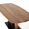 Brescia Dining Table - Acacia Wood - 6 Seater - 190cm - Pedestal