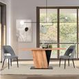 Brescia Dining Table - Acacia Wood - 6 Seater - 190cm - Pedestal