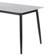 Breton Compact 4 Seater White Ceramic Dining Table - 120cm