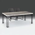 Brooklyn Dining Table - 8 Seater - Marble with Metal Base - Variation Available