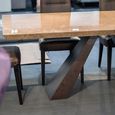 Butterfly Dining Table - Marble with Wooden Pedestal Base - Variation Available