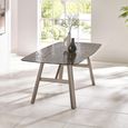Callisto Dining Table - 8 Seater - 200cm - Smoked Bubble Glass