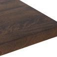 Caltan Dining Table - 8 Seater - 200cm - Walnut Mango Wood and Gold - Geometric